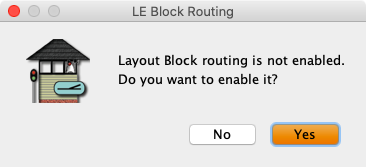 Enable block routing