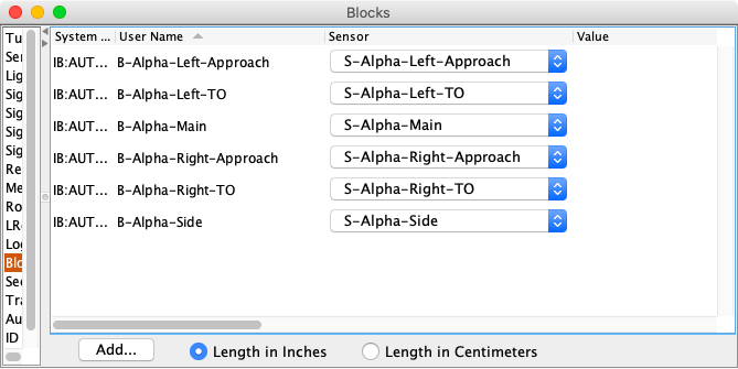 Assign sensors to blocks