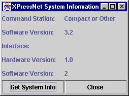 XpressNet System Information Tool Image