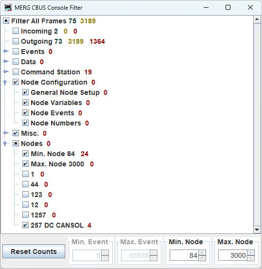CBUS Node Filter