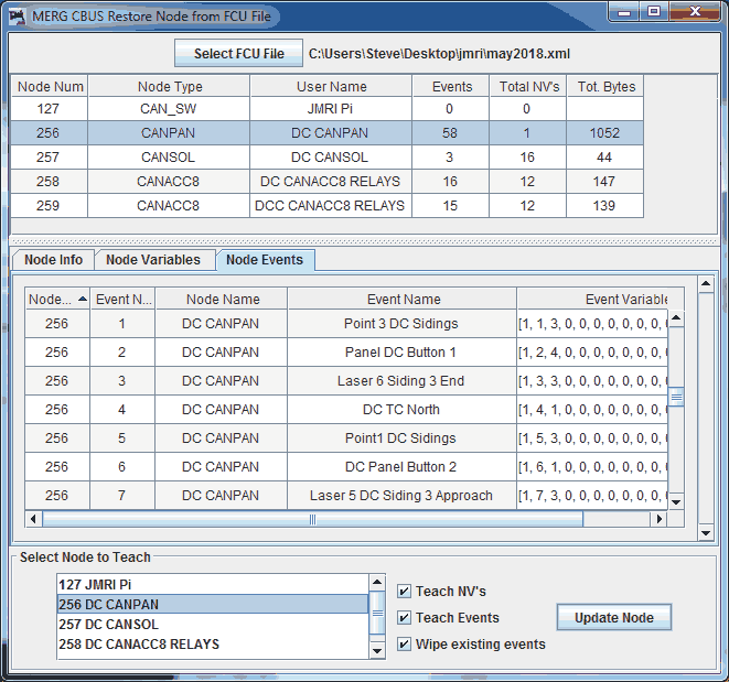 CBUS Node Setup