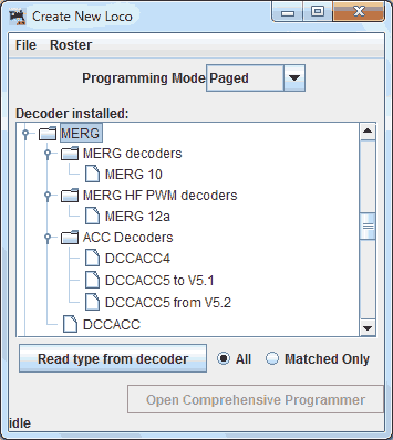 JMRI MERG DCC Decoders