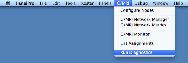 Diagnostics Menu