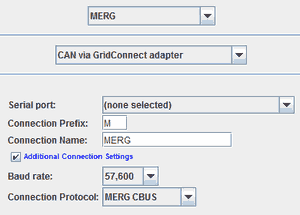 JMRI MERG GridConnect Adapter