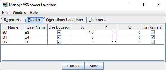 Manage Block Locations