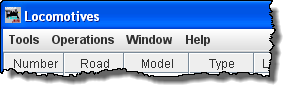 menu bar