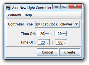 Add or Edit Light controlled by Fast Clock Follower