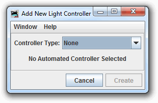 No Light Controller selected