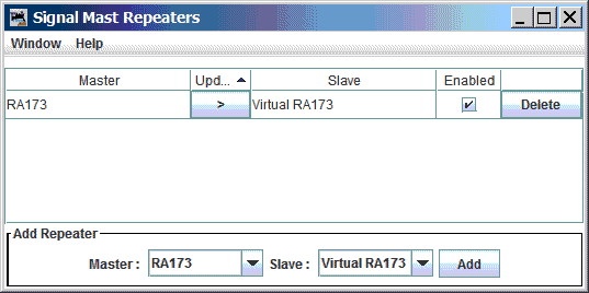 repeater list with row