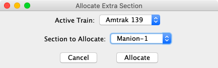 Allocate extra section