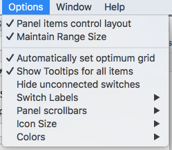 Switchboard Option menu
