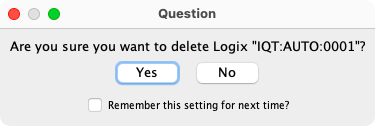 Delete LogixNG Table Confirmation