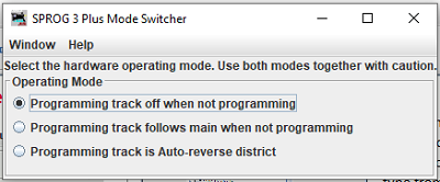 SPROG 3 Plus mode switcher