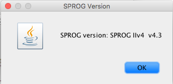 sprog version window