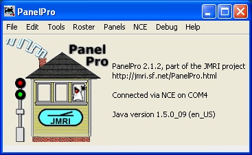 JMRI PanelPro Main Panel