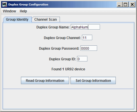 Duplex Group Identity Configuration
