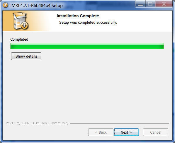 installer completed