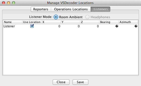 Manage Listener Locations