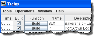 trains build