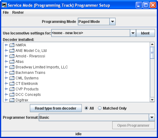 Service Mode Setup