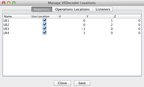 Manage Reporter Locations