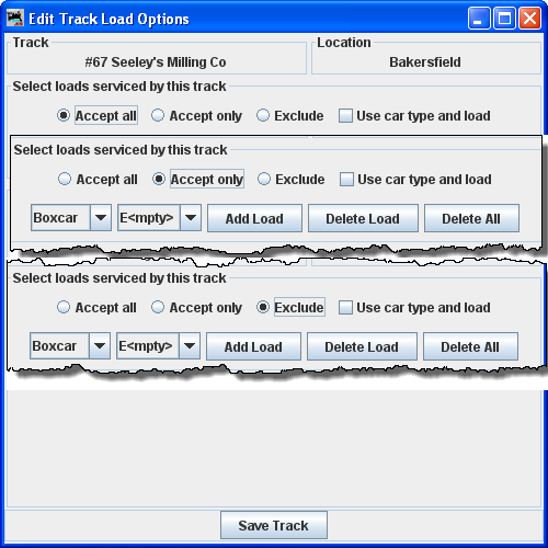 Load options