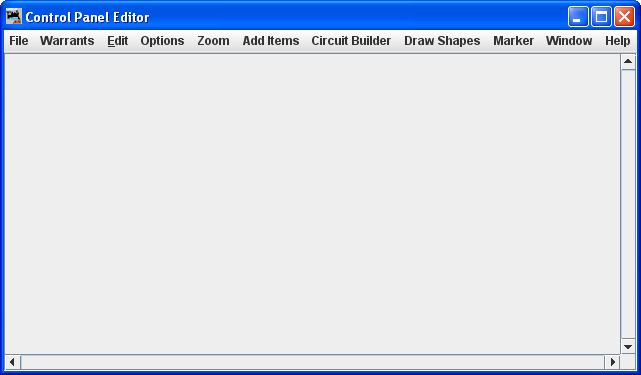 control panel editor