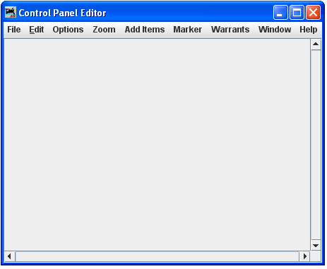 control panel editor