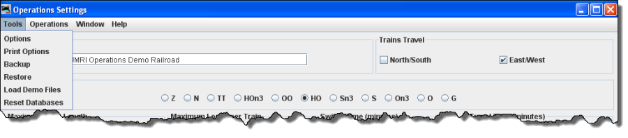 ops setting window