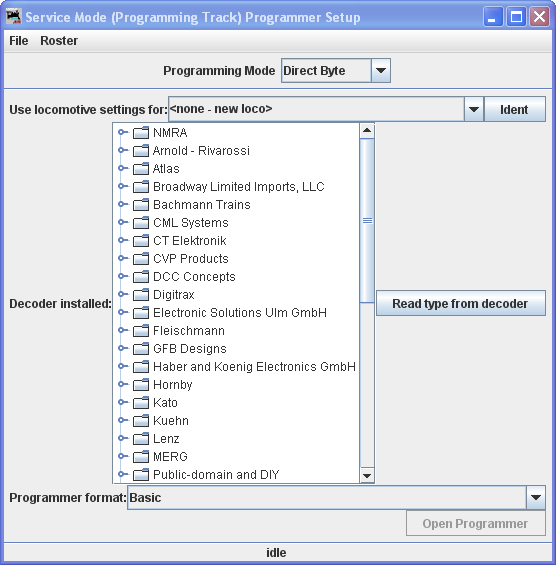 Service Mode Setup